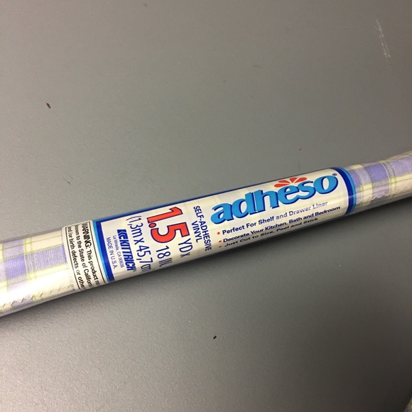 Adhesive Vinyl Roll (3) 1.5yd X 18in — Plaid Print - Picture 2 of 3